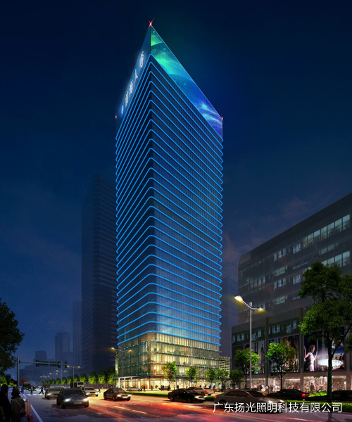 節日模式樓宇亮化效果圖