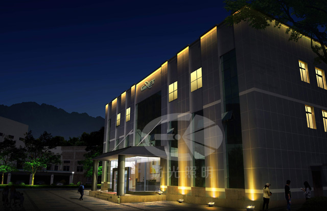 云陽工業園區夜景亮化設計效果圖七