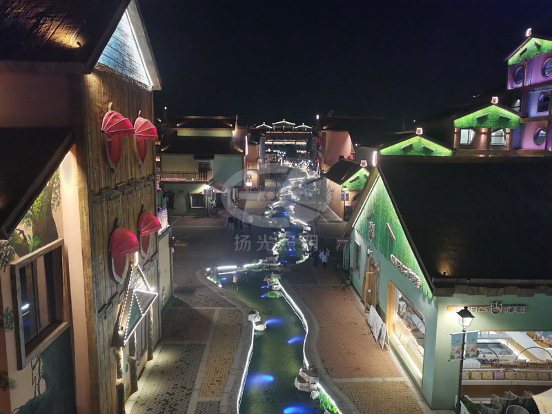 小鎮夜游燈光工程實拍圖二