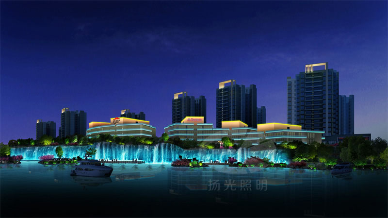 河岸泛光照明設計效果圖