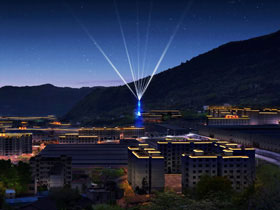 重慶云陽工業園區夜景亮化設計